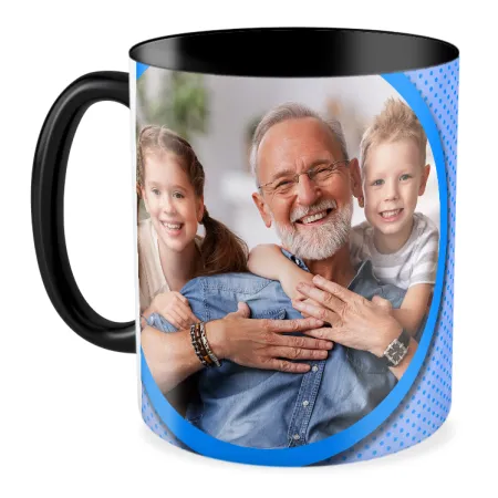 FOTO Kubek czarny 330ml dla DZIADKA